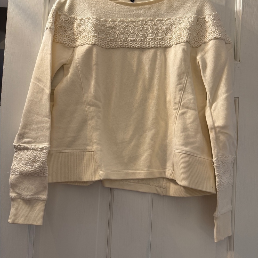 Banana Republic Cream Knit Sweater